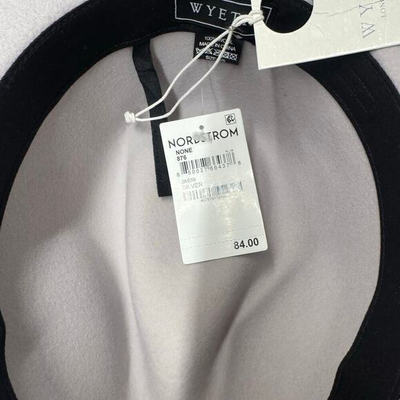 WYETH Women\'s Silver Gray River 100% Fedora Hat One Size NWT main image 5
